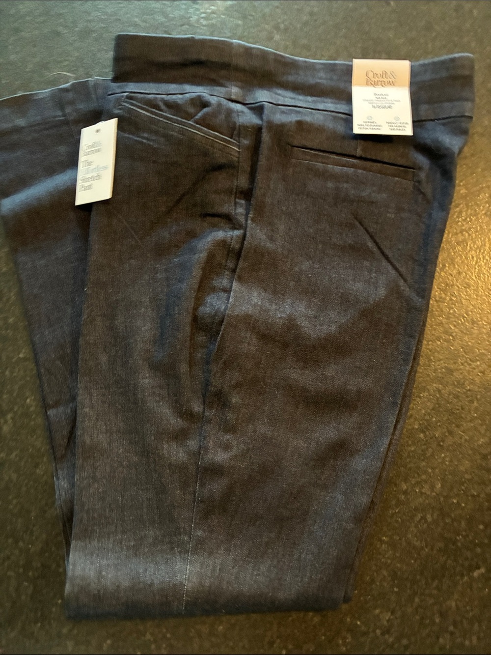 Croft & Barrow women’s Dark denim Effortless Stretch Pant 16 Regular NWT